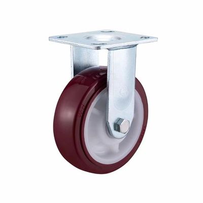 Good price Medium Sized PU Casters 200kg Load Trolley Wheels Customised Production online