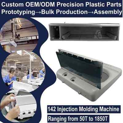 High Precision Injection Molding Parts Plastic Enclosure With Snap Fit Design